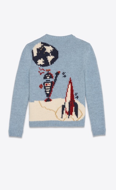 Robot jacquard sweater